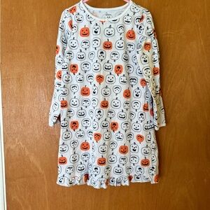 Carter's White Dress with Pumpkin Faces